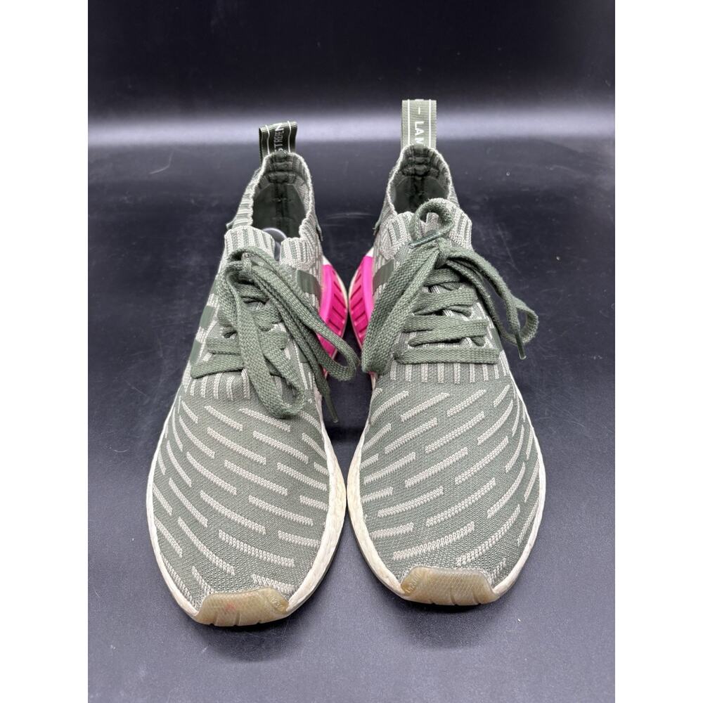 Adidas NMD R2 Primeknit Womens Size 7 Japan Green Pink Sneaker Shoes BY9953 - Picture 3 of 7